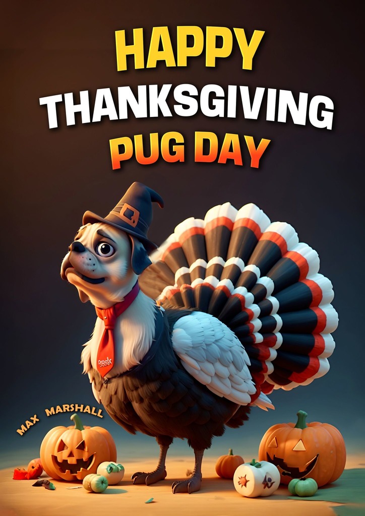 читать Happy Thanksgiving Pug Day