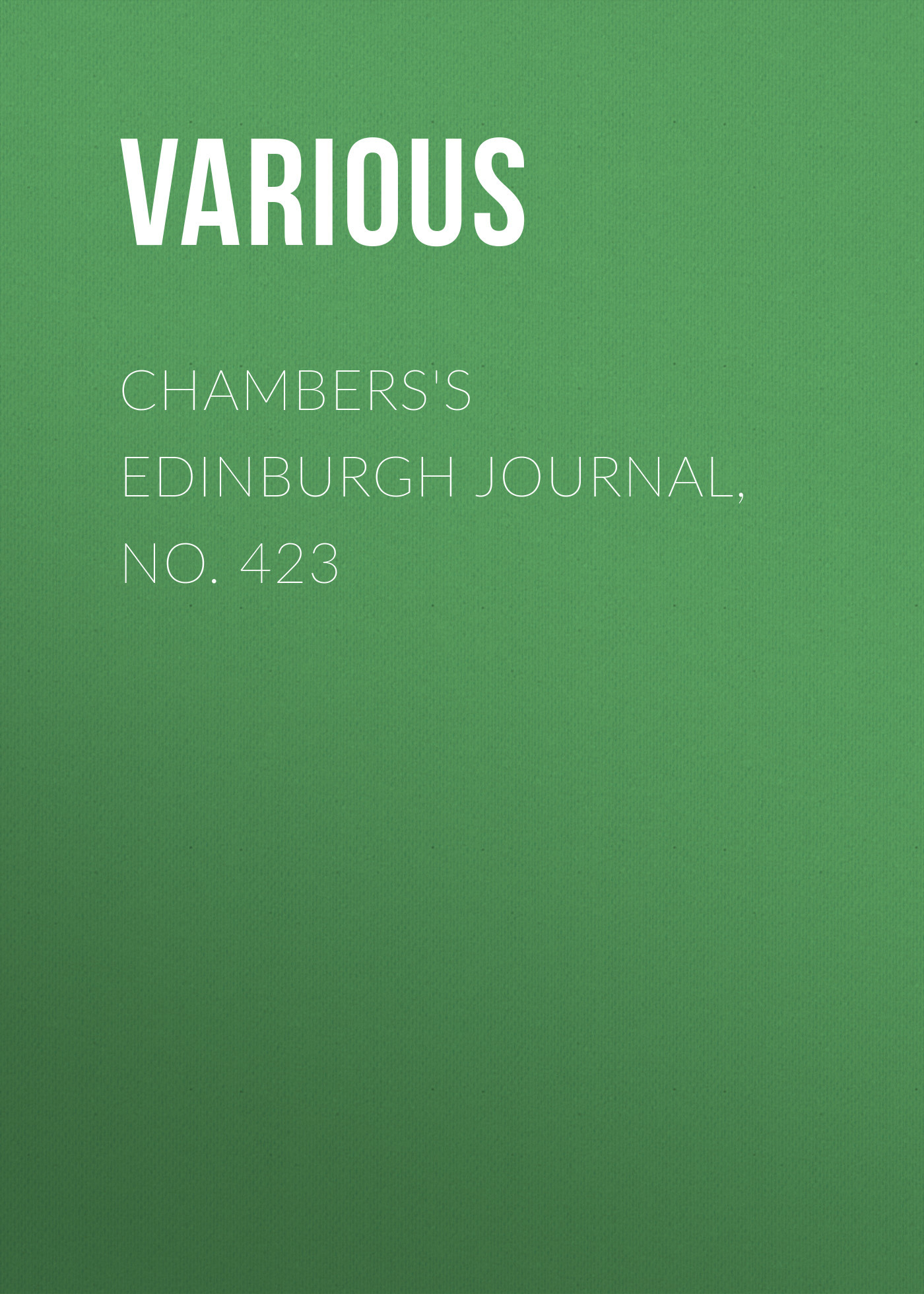 читать Chambers's Edinburgh Journal, No. 423