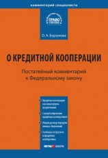 читать Комментарий к Федеральному закону от 18 июля 2009 г.  190-ФЗ «О кредитной кооперации» (постатейный)