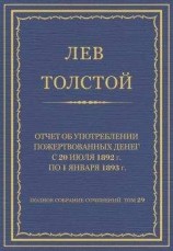 читать Полное собрание сочинений. Том 29. Произведения 1891–1894 гг. Отчет об употреблении пожертвованных денег с 20 июля 1892 г. по 1 января 1893 г.